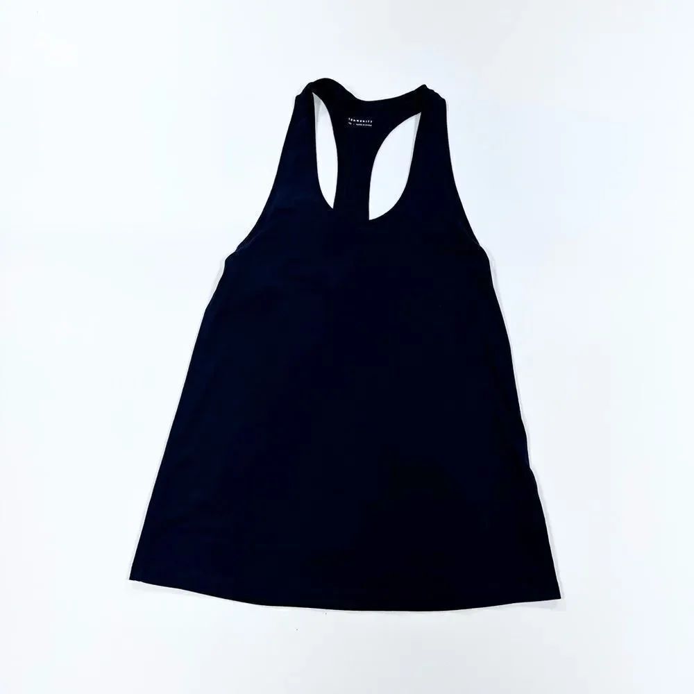 Community Aritzia black racerback cotton tank top XXS